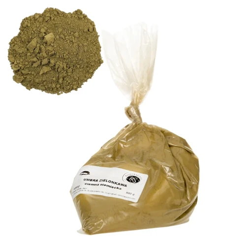 Pigment Umbra zielona ciemna niemiecka 500 g 40630 Szmal