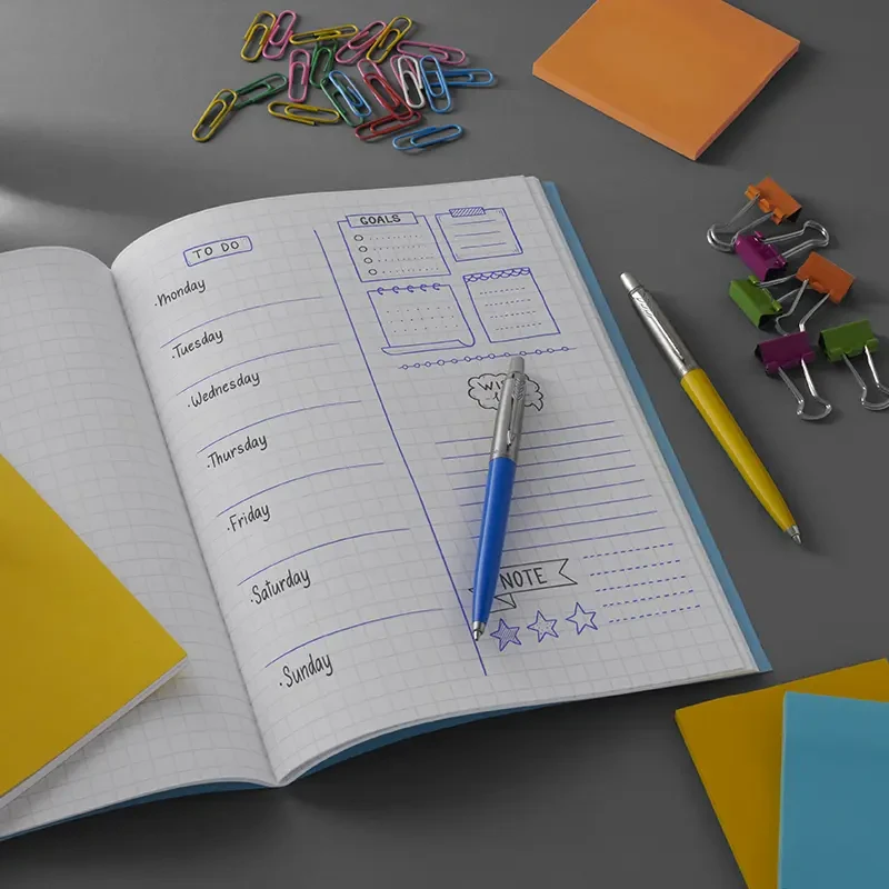 Wkłady do długopisu żelowe Parker Quink Gel 2 szt. M niebieskie 05