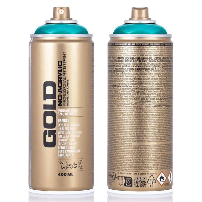 Farba w sprayu Montana Gold 400 ml T9000 Transparent Black  07