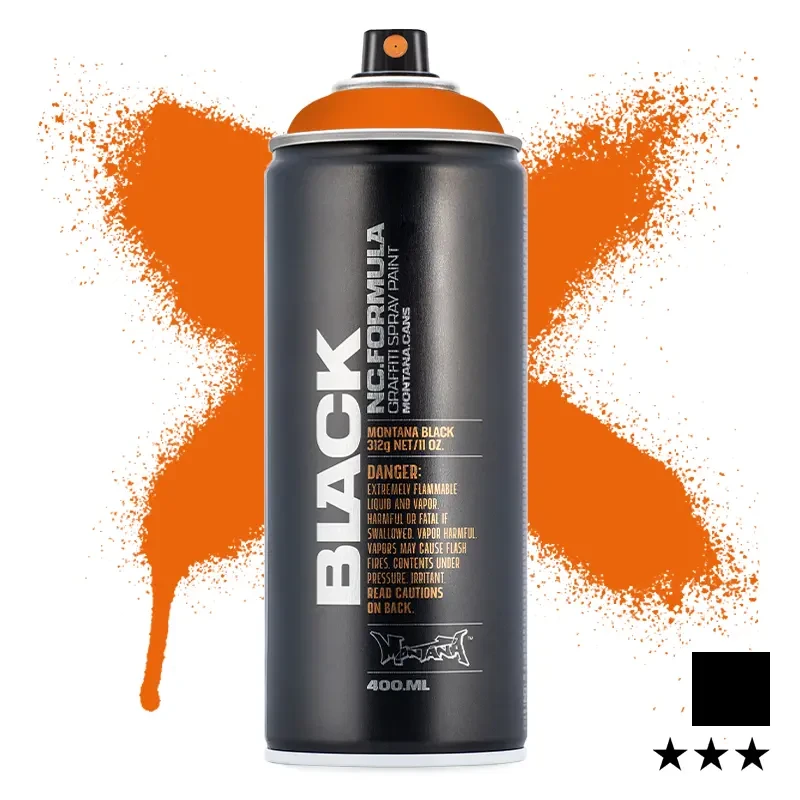 Farba w sprayu Montana Black 400 ml BLK 2075 Pure Orange 01