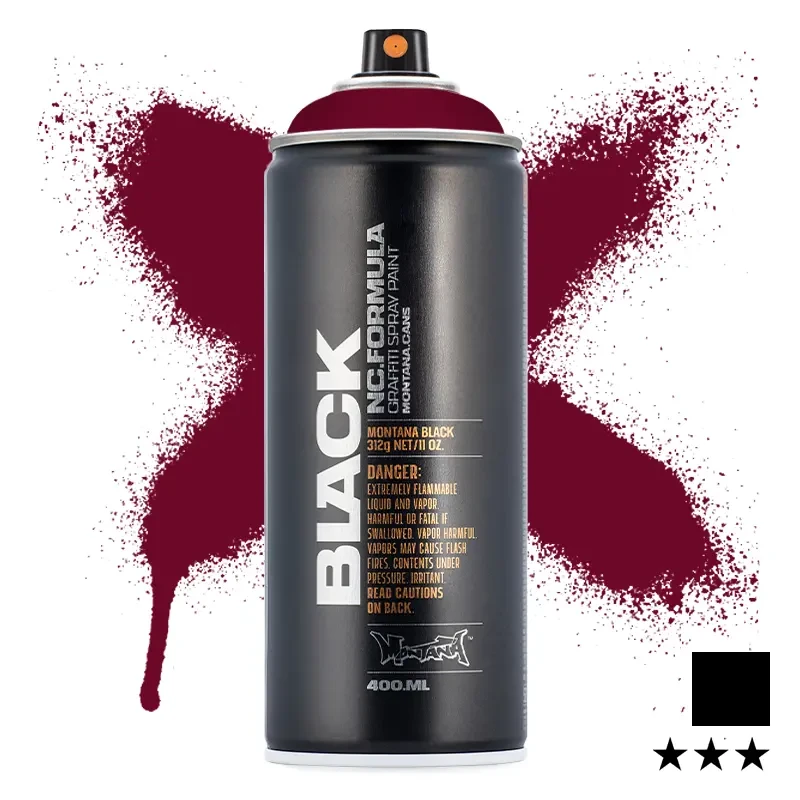 Farba w sprayu Montana Black 400 ml BLK 3062 Cardinal 01