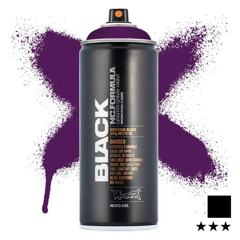Farba w sprayu Montana Black 400 ml BLK 4060 Galaxy 01