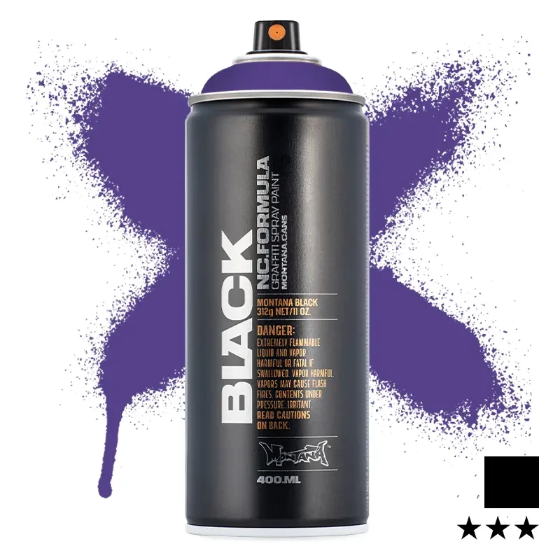 Farba w sprayu Montana Black 400 ml BLK 4160 Wizard 01