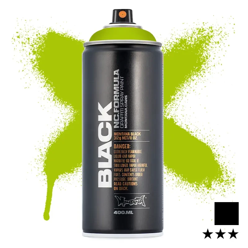 Farba w sprayu Montana Black 400 ml BLK 6010 Slimer 01