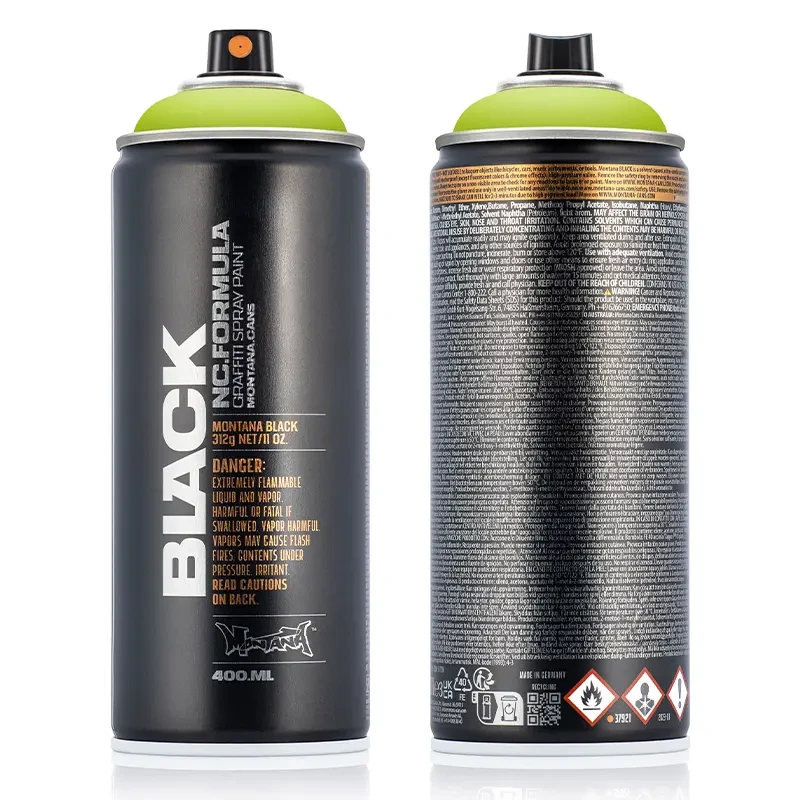 Farba w sprayu Montana Black 400 ml BLK 6010 Slimer 02