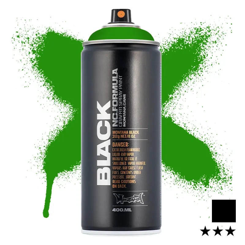 Farba w sprayu Montana Black 400 ml BLK 6090 Woodstock 01