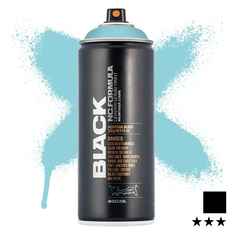 Farba w sprayu Montana Black 400 ml BLK 6110 Tiffany 01