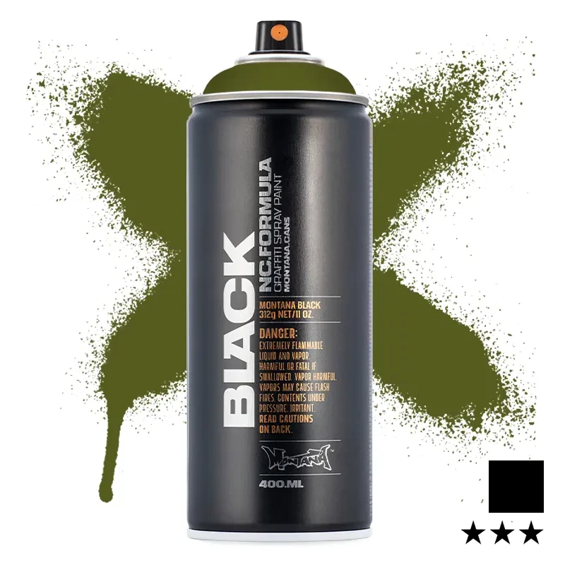 Farba w sprayu Montana Black 400 ml BLK 6725 Troops 01