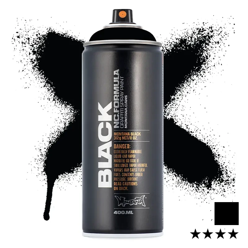 Farba w sprayu Montana Black 400 ml BLK 9001 Black 01
