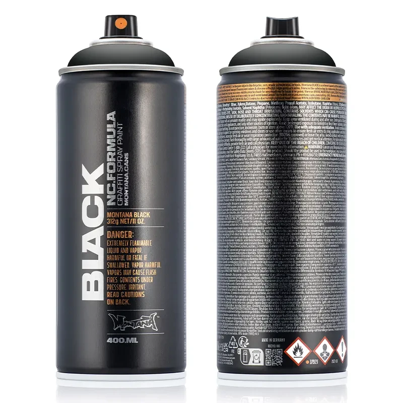 Farba w sprayu Montana Black 400 ml BLK 9001 Black 02
