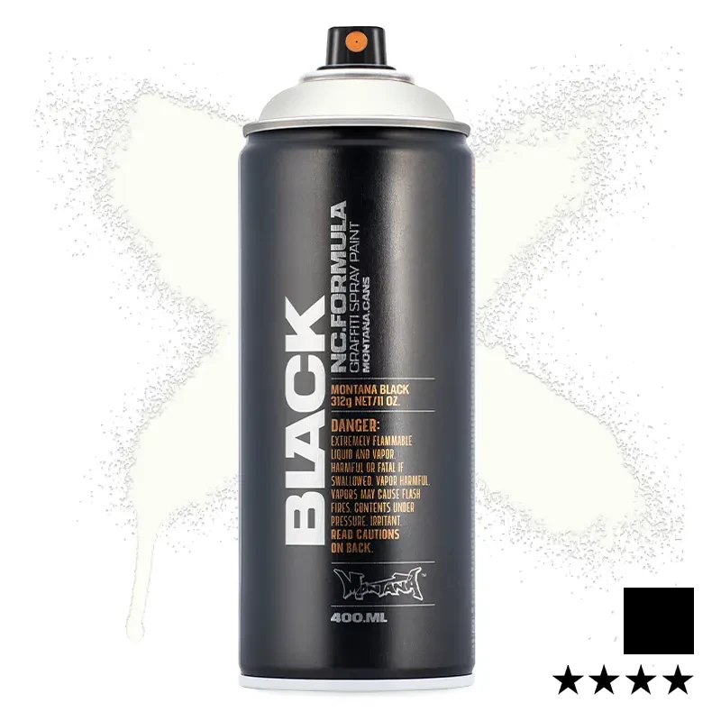 Farba w sprayu Montana Black 400 ml BLK 9105 White 01