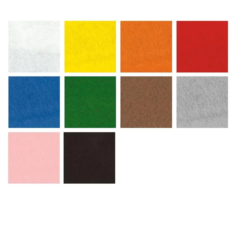 Filc dekoracyjny A4 Folia Paper Birgman 1,5 mm zestaw 10 arkuszy - mix Basic 06