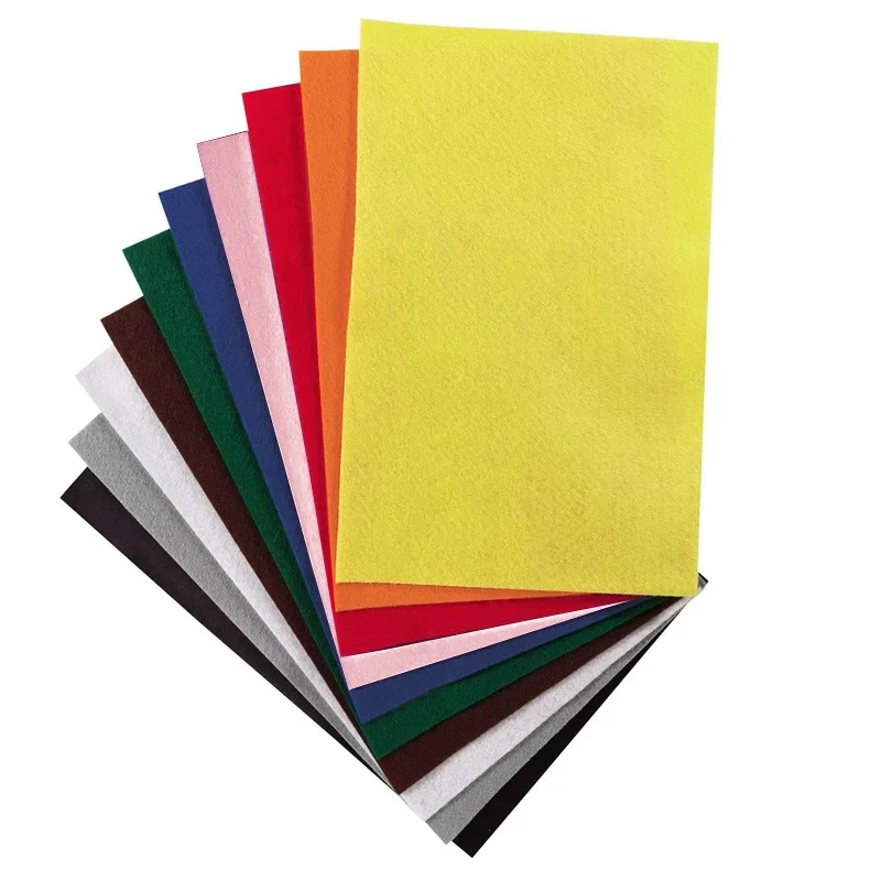 Filc dekoracyjny A4 Folia Paper Birgman 1,5 mm zestaw 10 arkuszy - mix Basic 05