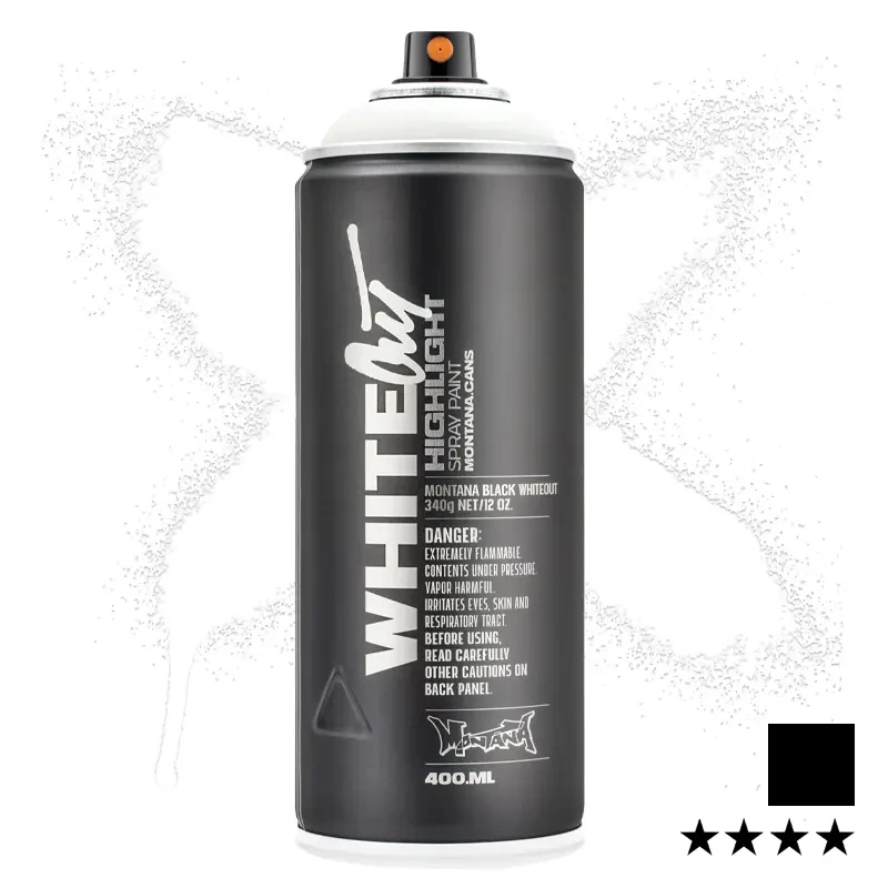 Farba w sprayu Montana Black 400 ml BLK 9150 Whiteout  01