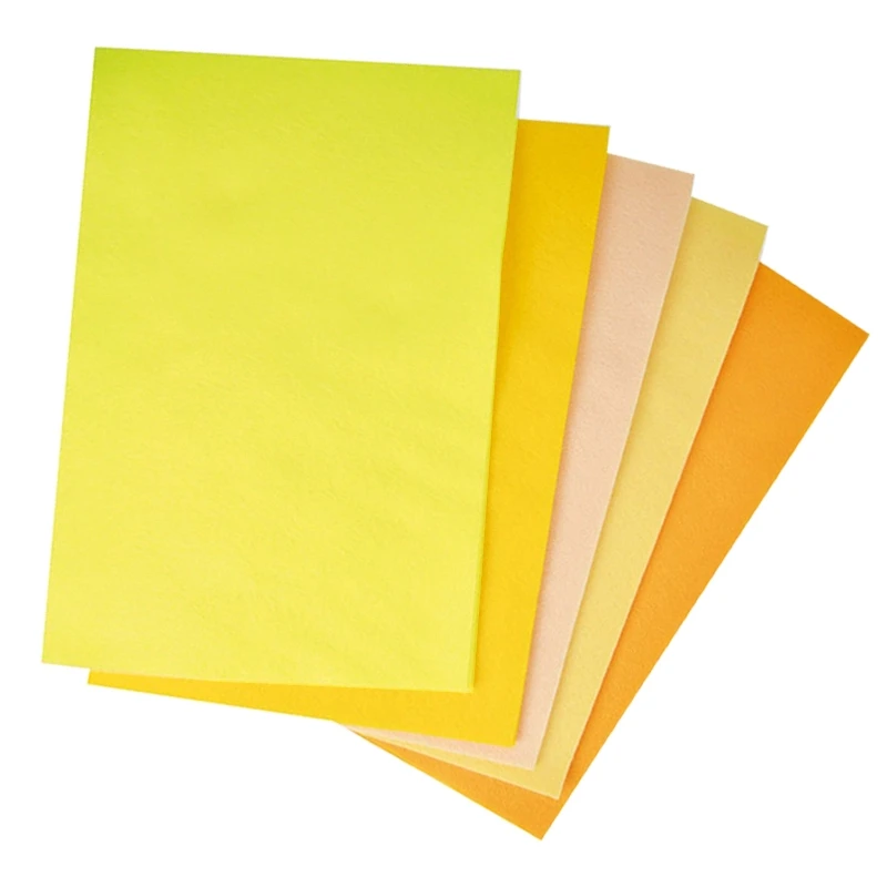 Filc dekoracyjny Folia Paper Bringmann A4 zestaw 10 arkuszy - MIX żółty 04