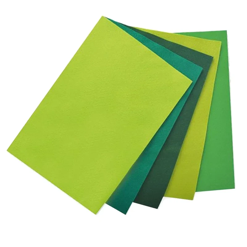 Filc dekoracyjny Folia Folia Bringmann A4 cm zestaw 10 arkuszy - MIX zielony 06