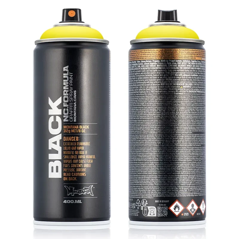 Farba w sprayu Montana Black 400 ml BLK TR 1000 True Yellow 10