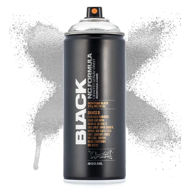 Farba w sprayu Montana Black 400 ml Silver Silverchrome 01