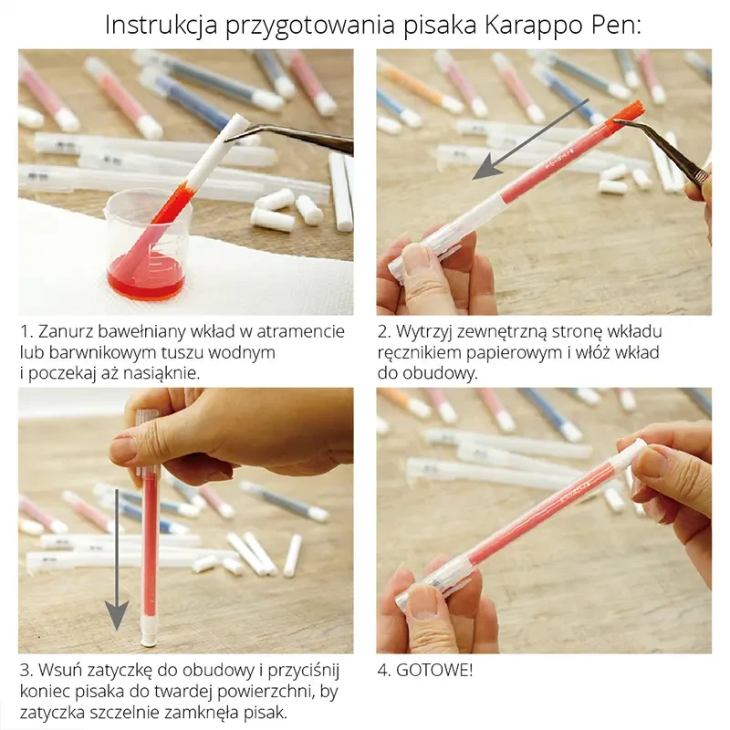 Pisak pędzelkowy pusty Kuretake KARAPPO PEN - Fine Brush 05