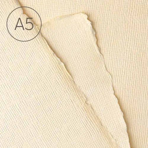 Papier czerpany A5 juta Ecru