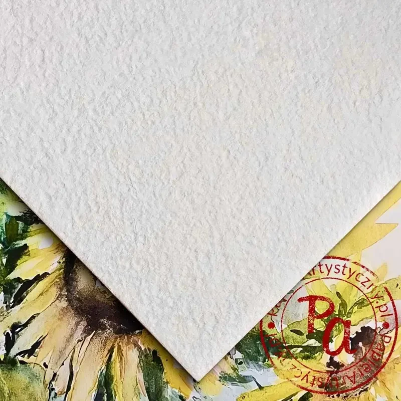 Papier do akwareli Premium Słoneczniki Cold Pressed 70% bawełny - A3, 280 g, 10 ark. 02