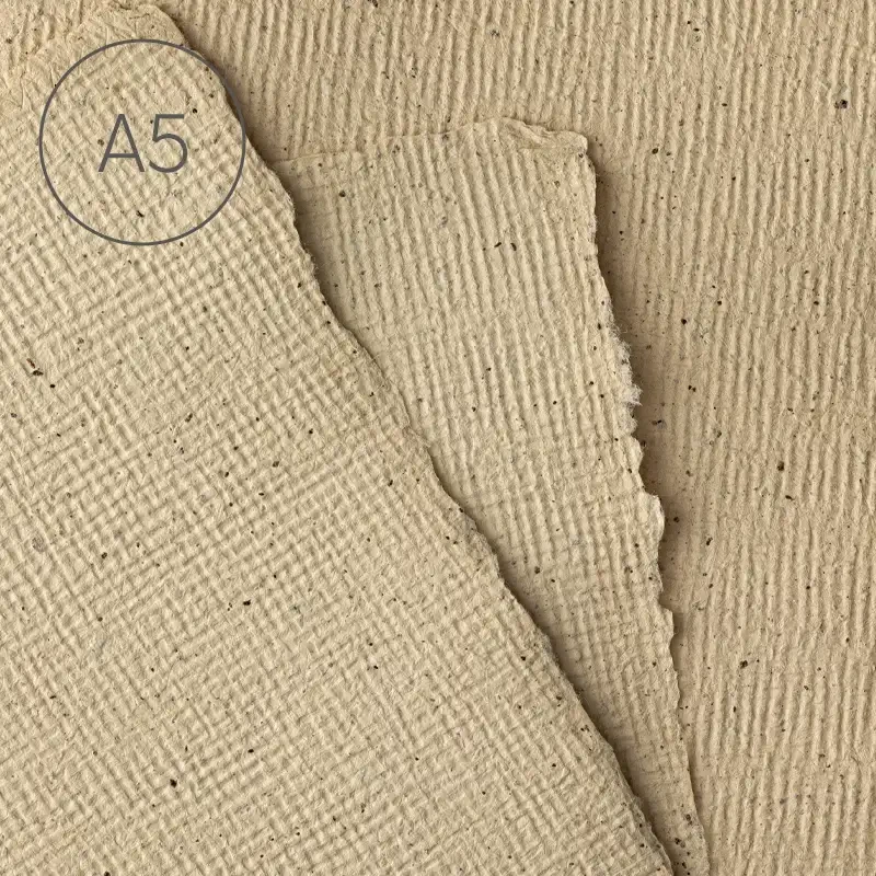 Papier czerpany A5 juta Kawa 01
