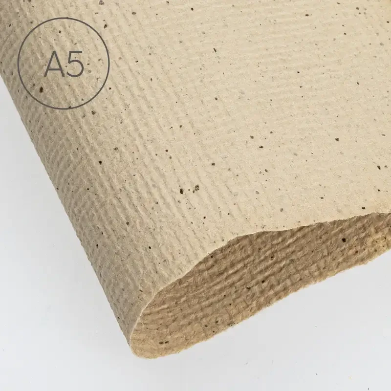 Papier czerpany A5 juta Kawa 02