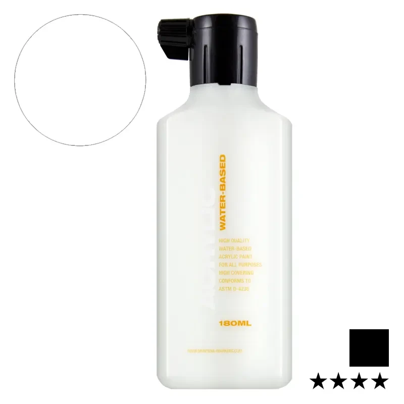 Farba Montana Acrylic Paint Refill 180 ml SH 9120 White Pure 01