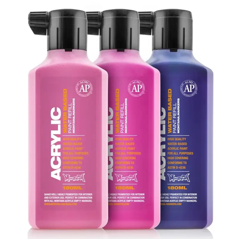 Farba Montana Acrylic Paint Refill 180 ml SH 9120 White Pure 09