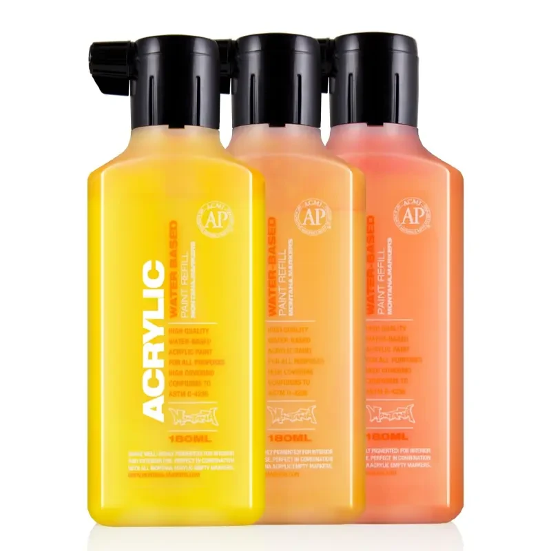 Farba Montana Acrylic Paint Refill 180 ml SH 9000 Black 12