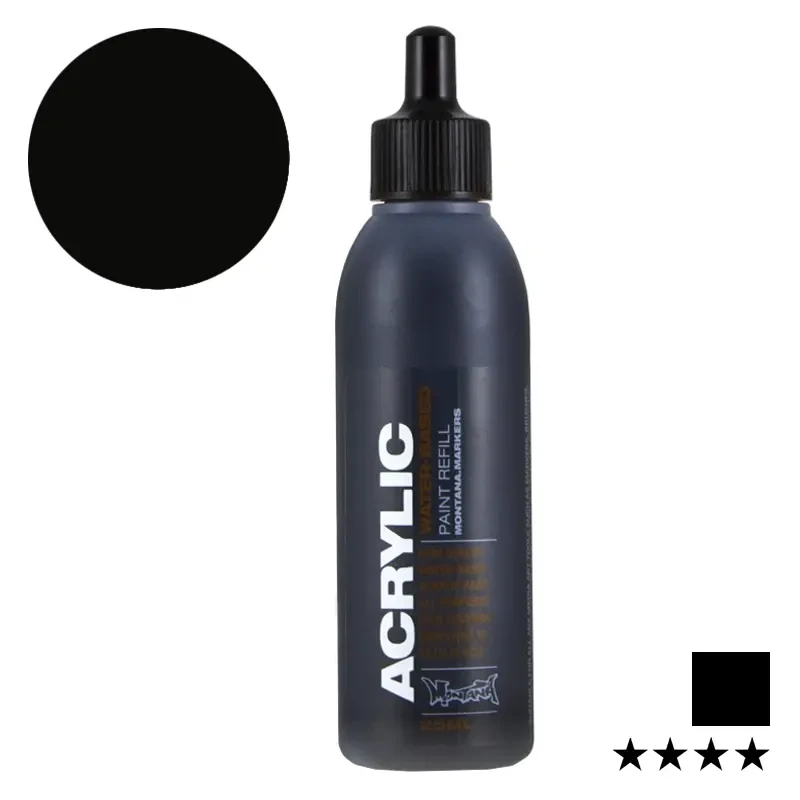 Farba Montana Acrylic Paint Refill 25 ml SH 9000 Black 01