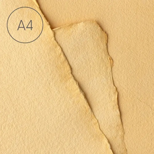 Papier czerpany gładki A4 - Brzoskwinia