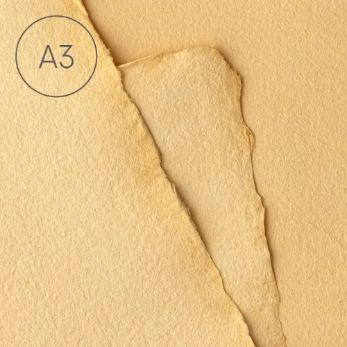 Papier czerpany gładki A3 - Brzoskwinia
