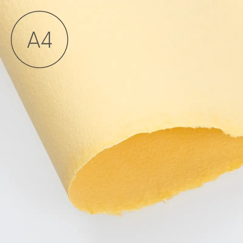 Papier czerpany gładki A4 - Brzoskwinia 02