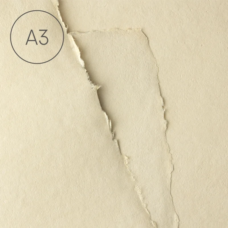 Papier czerpany gładki A3 - Cappuccino 01