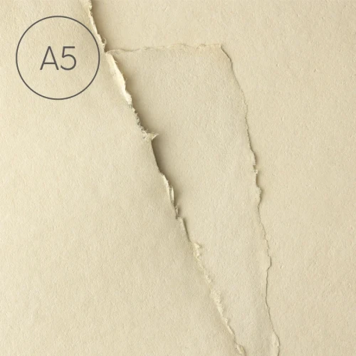 Papier czerpany gładki A5 - Cappuccino