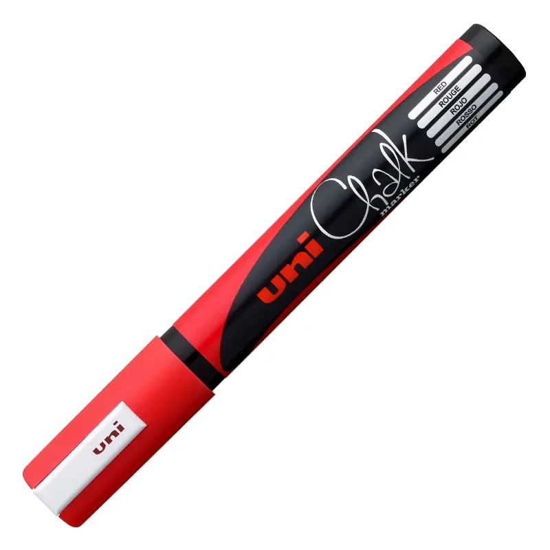 Marker kredowy UNI Chalk PWE-5M - czerwony 01