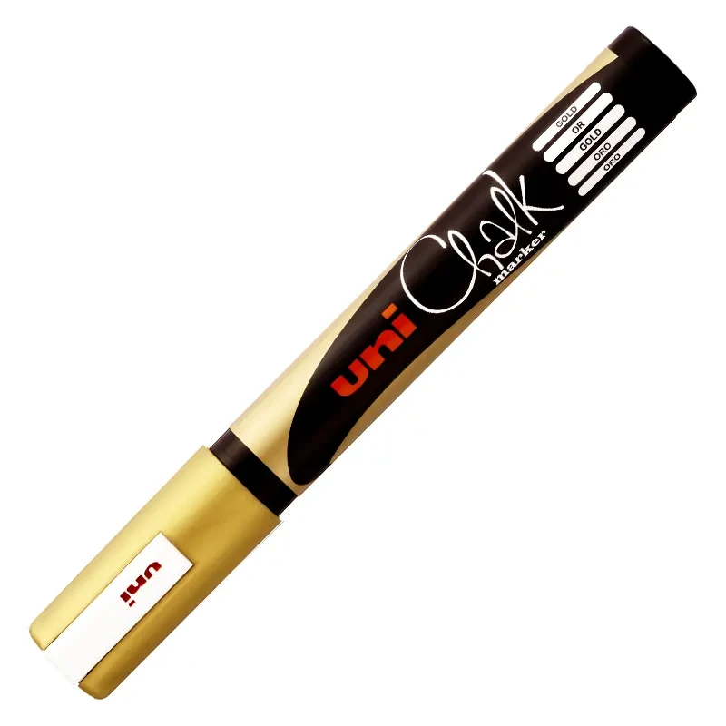 Marker kredowy UNI Chalk PWE-5M - złoty 01