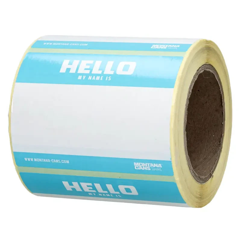 Naklejki Montana Hello My Name - rolka 500 szt. 01