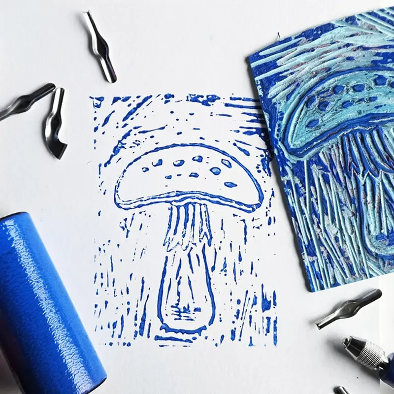 Farba do linorytu Blockprint Royal Talens 20 ml 502 Deep blue 02