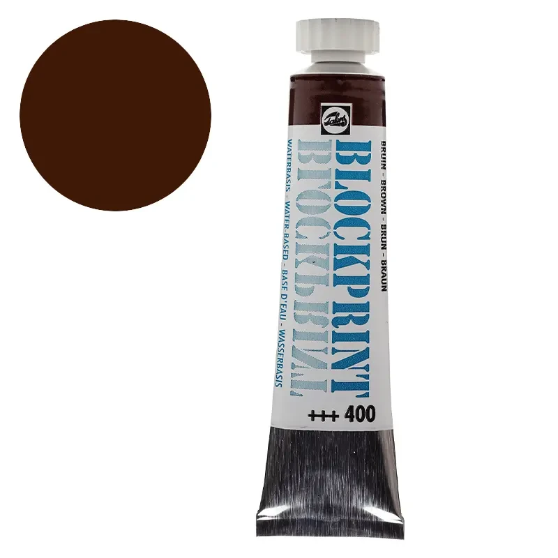 Farba do linorytu Blockprint Royal Talens 20 ml 400 Brown 01