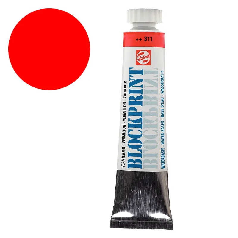 Farba do linorytu Blockprint Royal Talens 20 ml 311 Vermilion 01