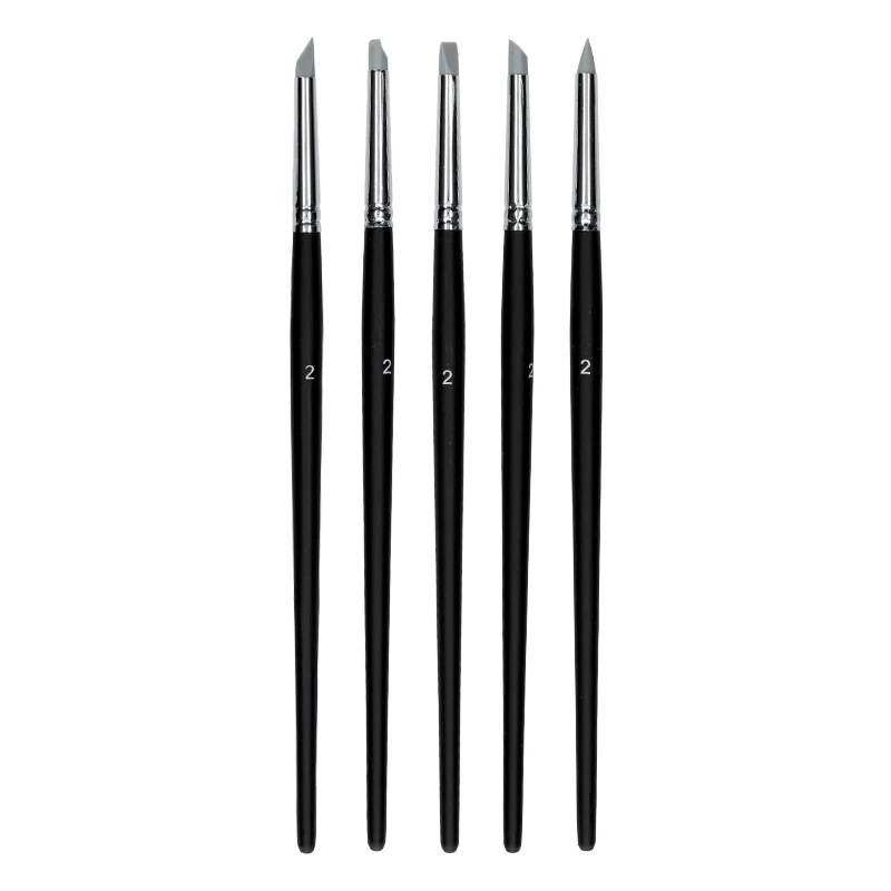 Pędzle silikonowe zestaw Koh-I-Noor Shaper 5 kształtów - nr 2 01