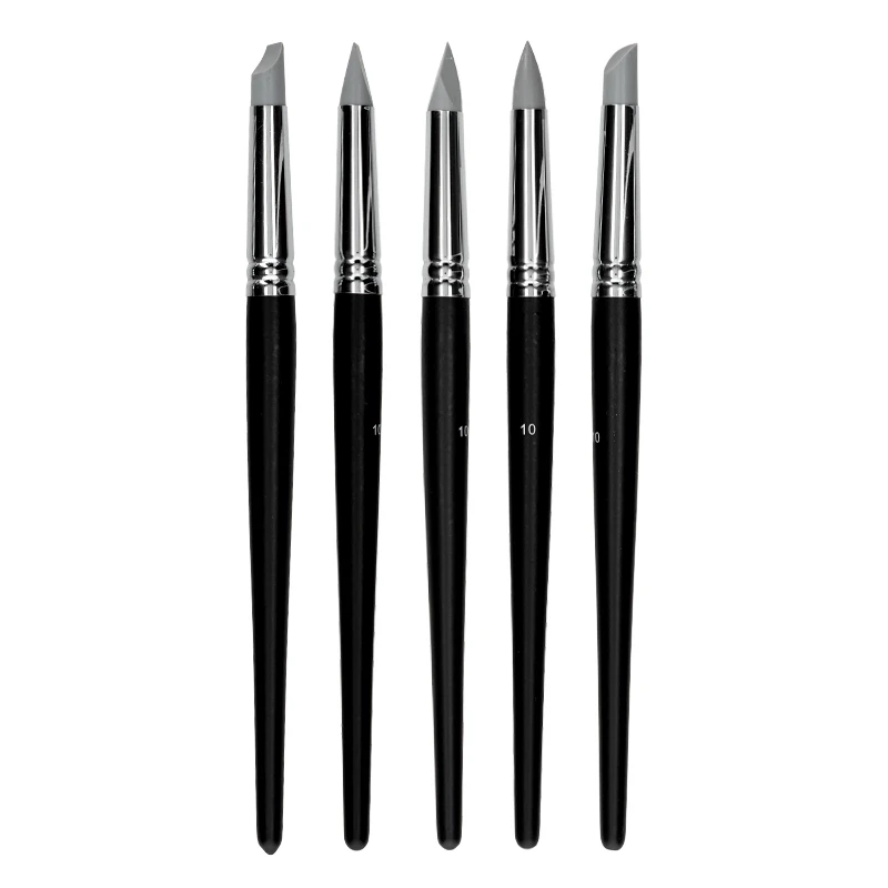 Pędzle silikonowe zestaw Koh-I-Noor Shaper 5 kształtów - nr 10 02