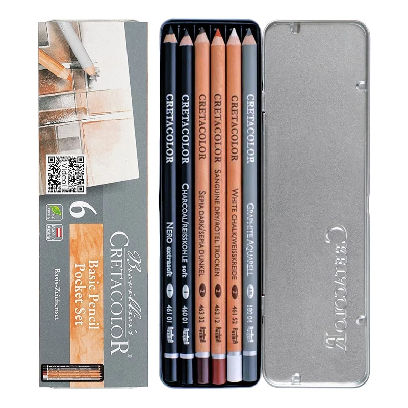 Zestaw rysunkowy Basic Pocket Set Cretacolor - 6 szt.