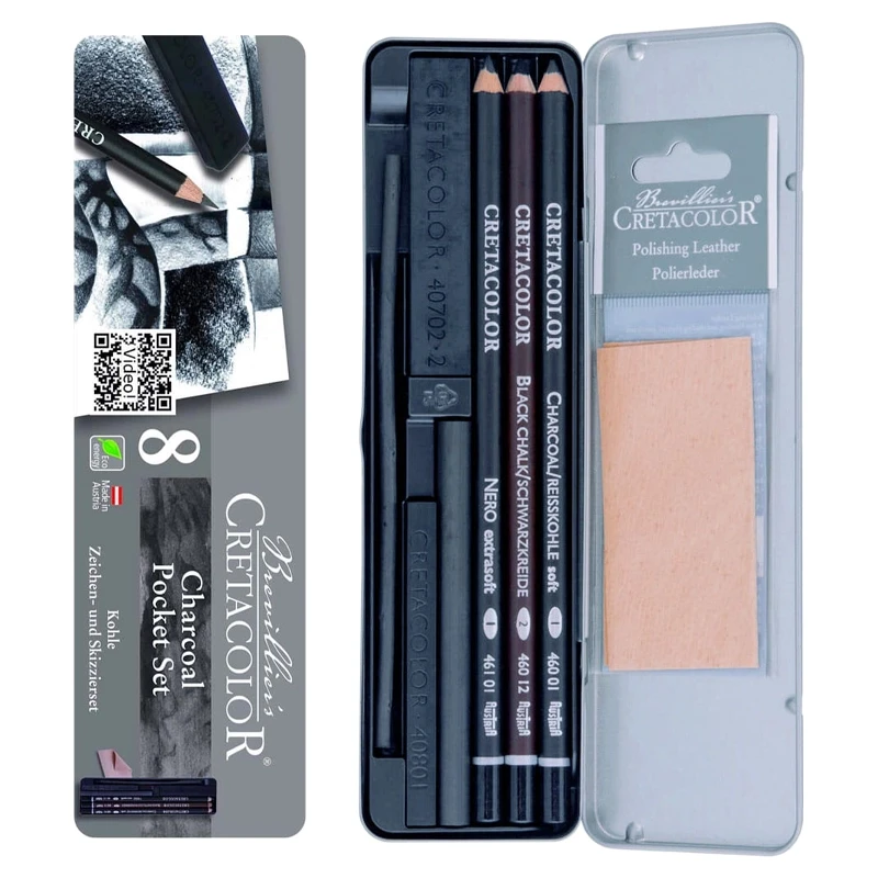 Zestaw węgli Cretacolor Charcoal Pocket Set - 8 szt. 06