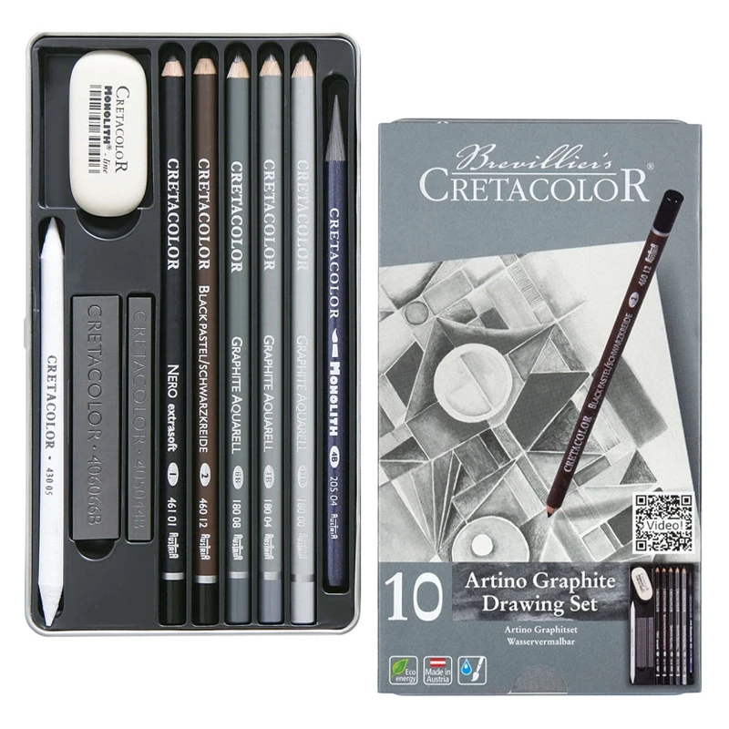 Zestaw do rysowania Artset Artino Graphite Cretacolor 10 elementów 07