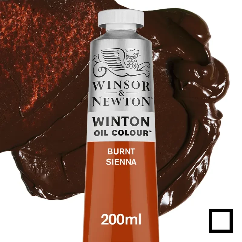 Farba olejna Winsor &amp; Newton Winton 200 ml - 074  Burnt sienna  01