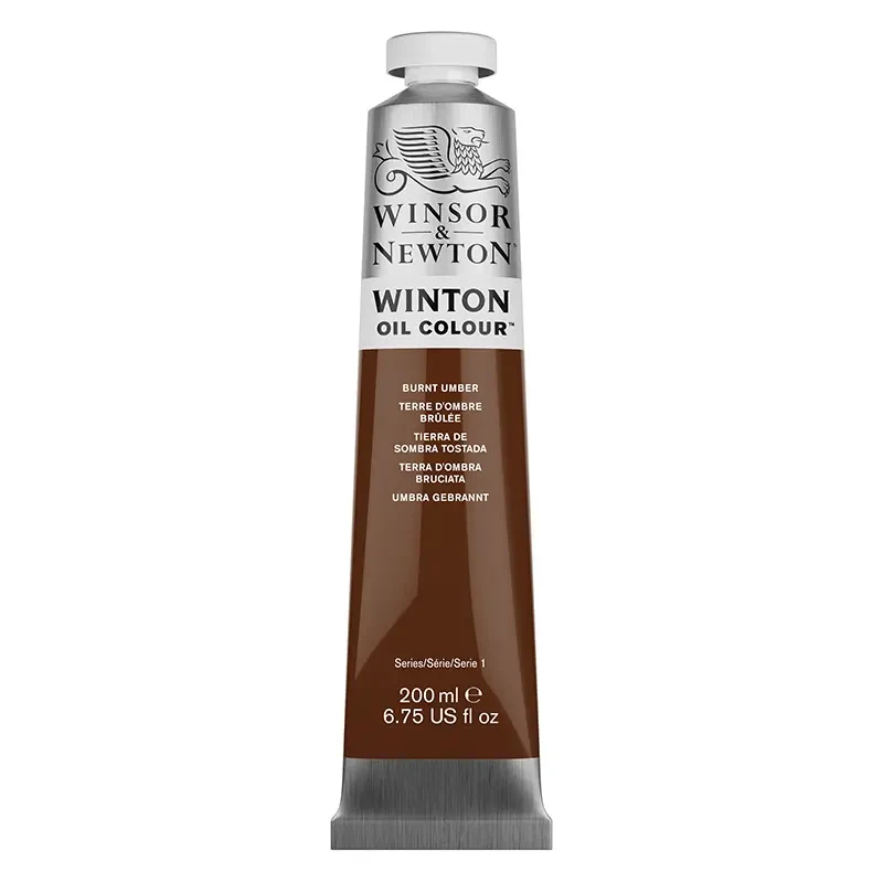 Farba olejna Winsor &amp; Newton Winton 200 ml - 076 Burnt umber 03
