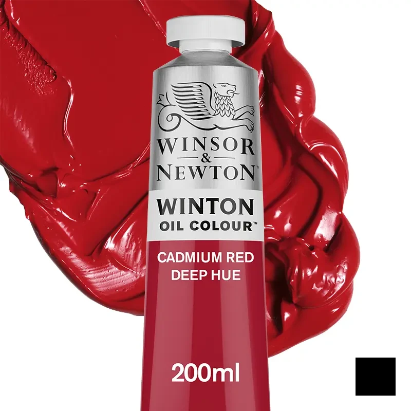 Farba olejna Winsor &amp; Newton Winton 200 ml - 098 Cadmium Red Deep Hue 01